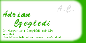 adrian czegledi business card